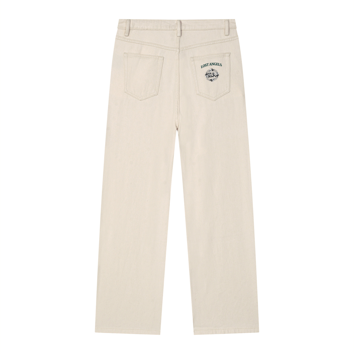 Vintage Wash Straight Leg Jeans